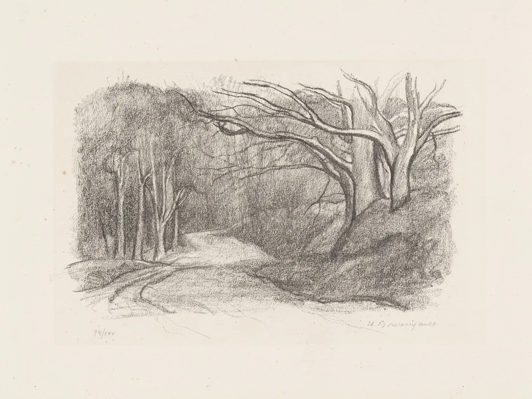 Forest Landscape 25 Wall Art by Jean-Louis Boussingault - High-Resolution Digital Print