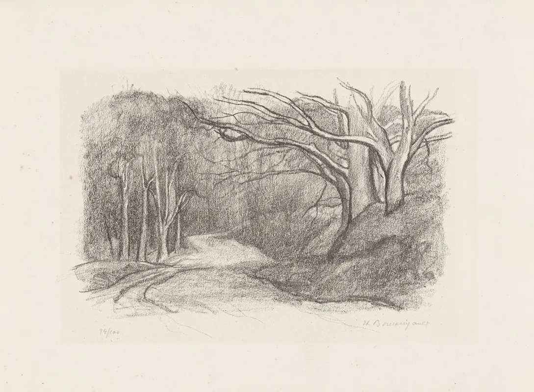 Forest Landscape 28 Wall Art by Jean-Louis Boussingault - High-Resolution Digital Print