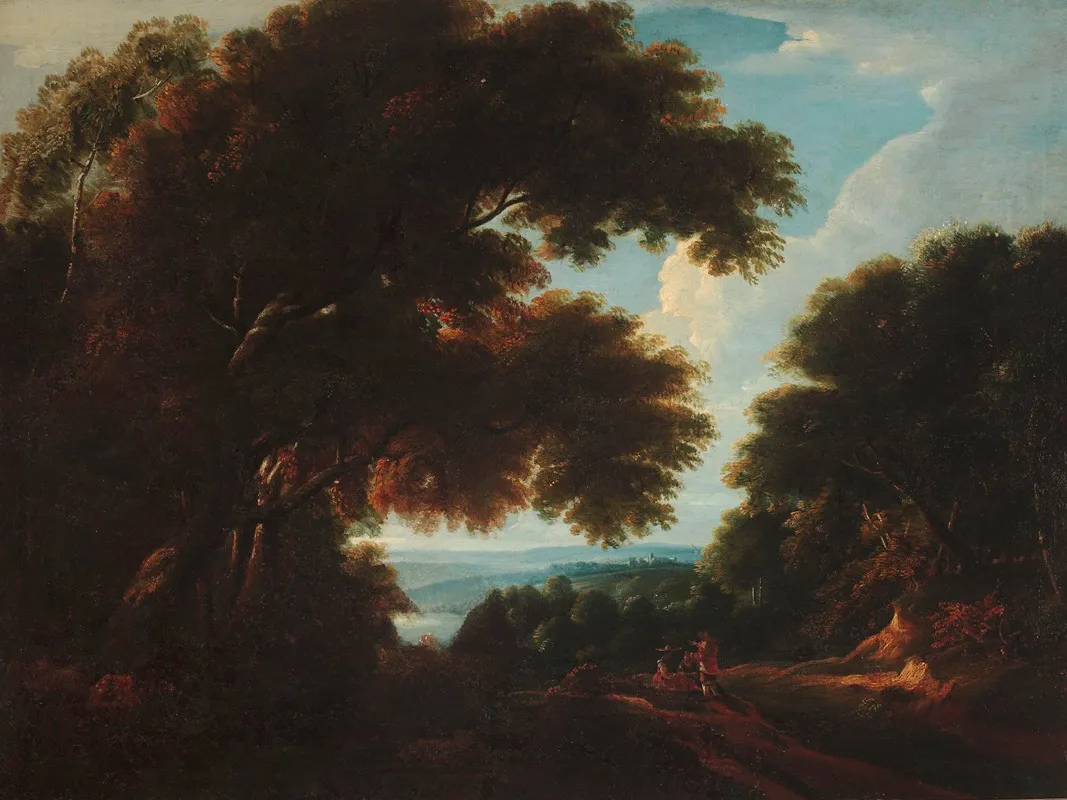 Forest Landscape With Figures