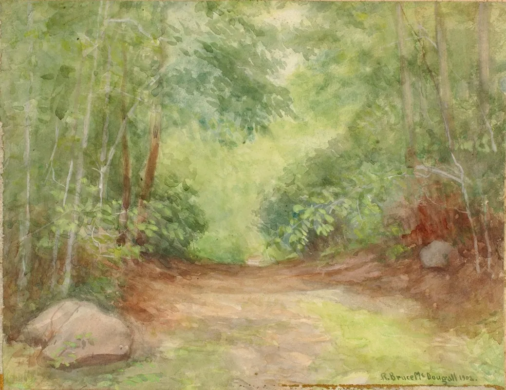Forest Scene 13 Wall Art by Robert Bruce McDougall - High-Resolution Digital Print