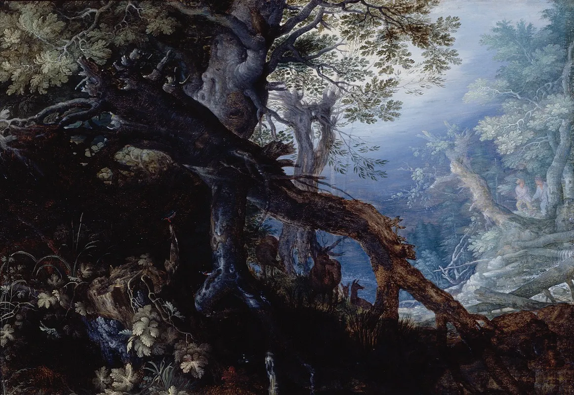 Forest With Deer