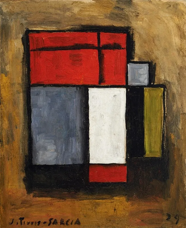 Formas Abstractas Wall Art by Joaquín Torres-García - Canvas Print