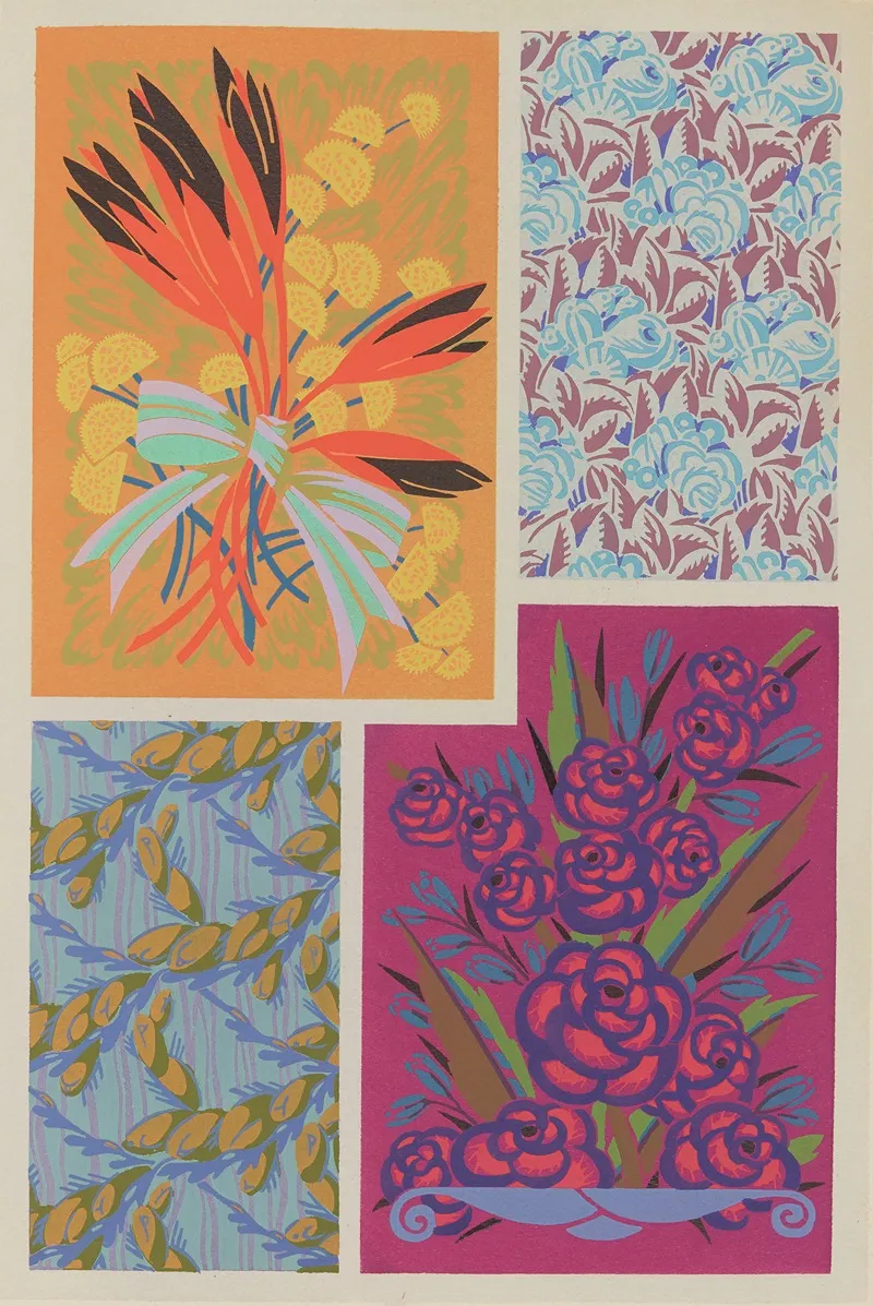 Formes Et Couleurs Pl 02 Wall Art by Auguste H. Thomas - High-Resolution Digital Print