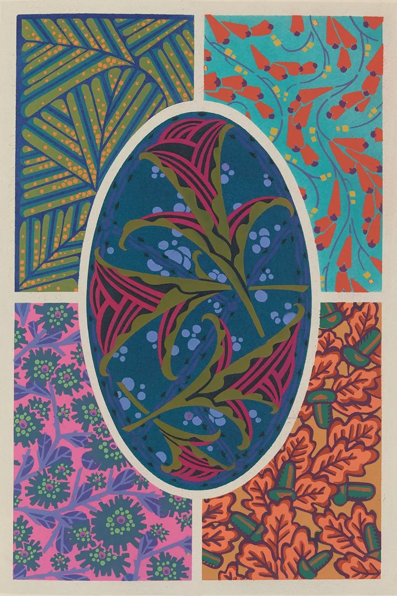 Formes Et Couleurs Pl 08 2 Wall Art by Auguste H. Thomas - High-Resolution Digital Print
