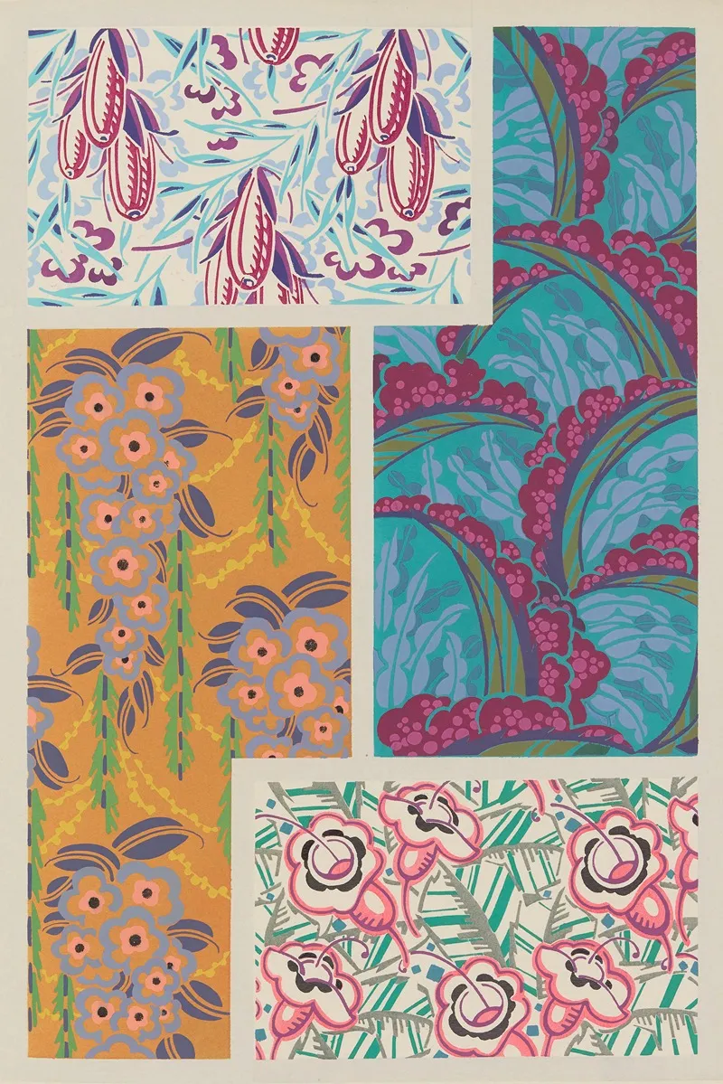 Formes Et Couleurs Pl 09 2 Wall Art by Auguste H. Thomas - High-Resolution Digital Print