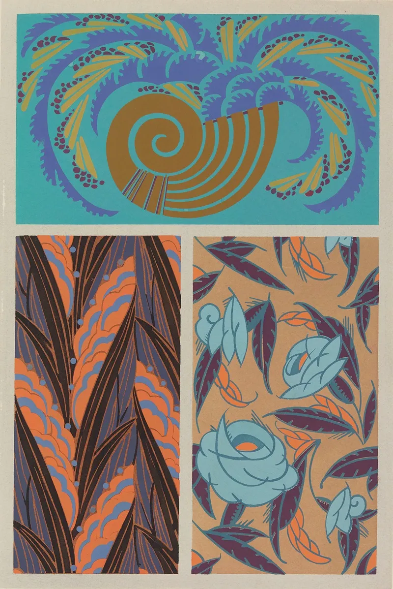 Formes Et Couleurs Pl 15 2 Wall Art by Auguste H. Thomas - High-Resolution Digital Print