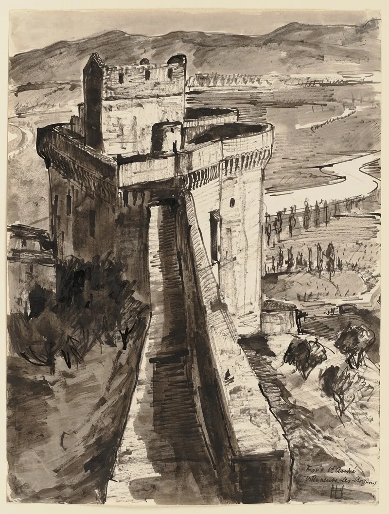 Fort Saint Andre In Villeneuve Les Avignon Wall Art by Hermann Lismann - High-Resolution Digital Print