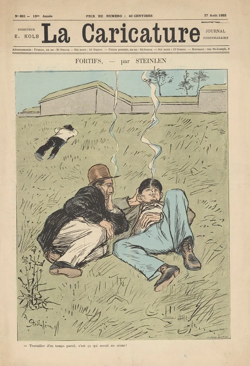 Fortifs Wall Art by Théophile Alexandre Steinlen - Canvas Print