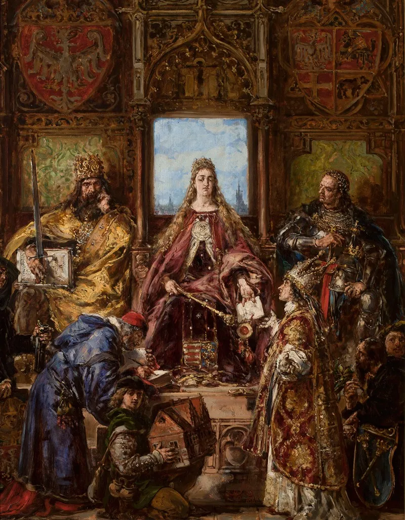 Founding Of The Academy 1361 1399 1400 Ad From The Series History Of Civilization In Poland