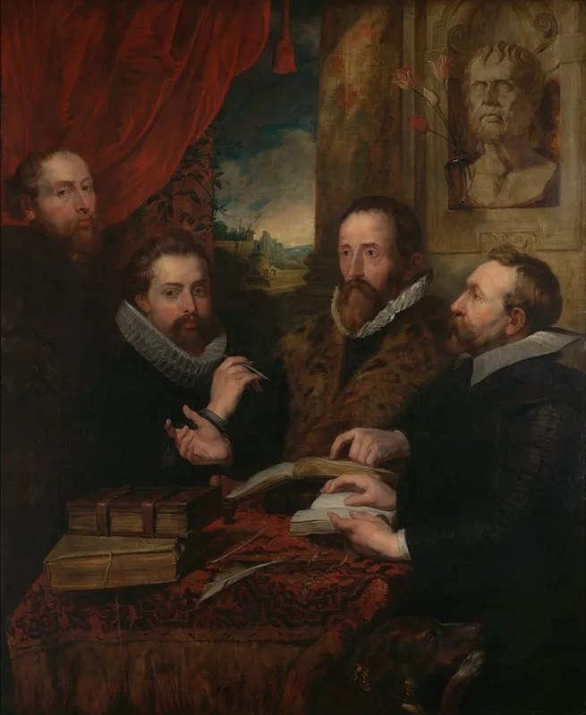 Four Philosophers Wall Art by Jean-Pierre Tassaert - High-Resolution Digital Print