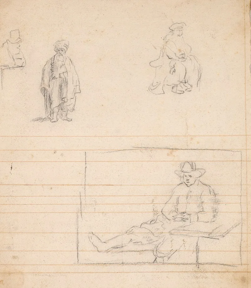 Four Sketches Of Man