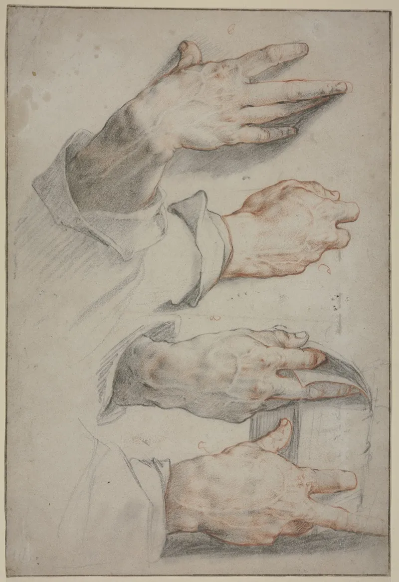 Four Studies Of A Right Hand