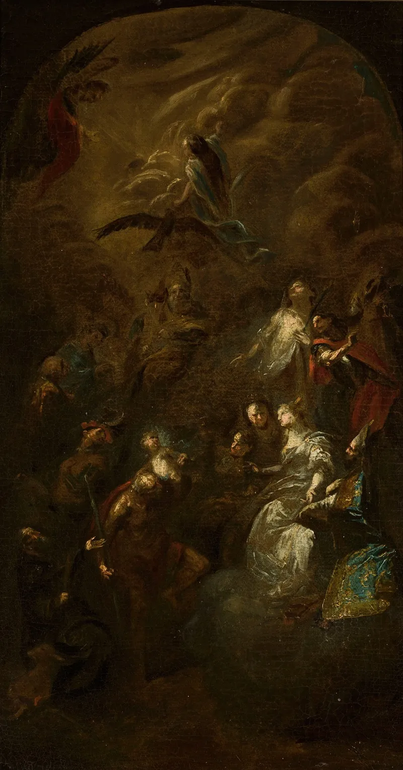 Fourteen Holy Helpers Wall Art by Franz Anton Maulbertsch - High-Resolution Digital Print