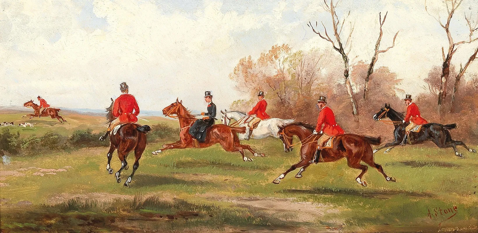 Fox Hunt Ii Wall Art by Alfred Steinacker - High-Resolution Digital Print