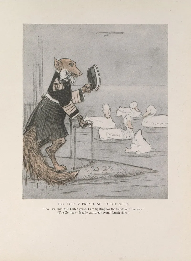 Fox Tirpitz Preaching To The Geese