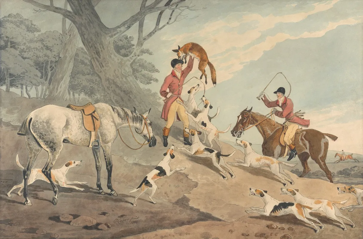 Foxhunting The Death 4 Wall Art by Edwin Cooper - High-Resolution Digital Print
