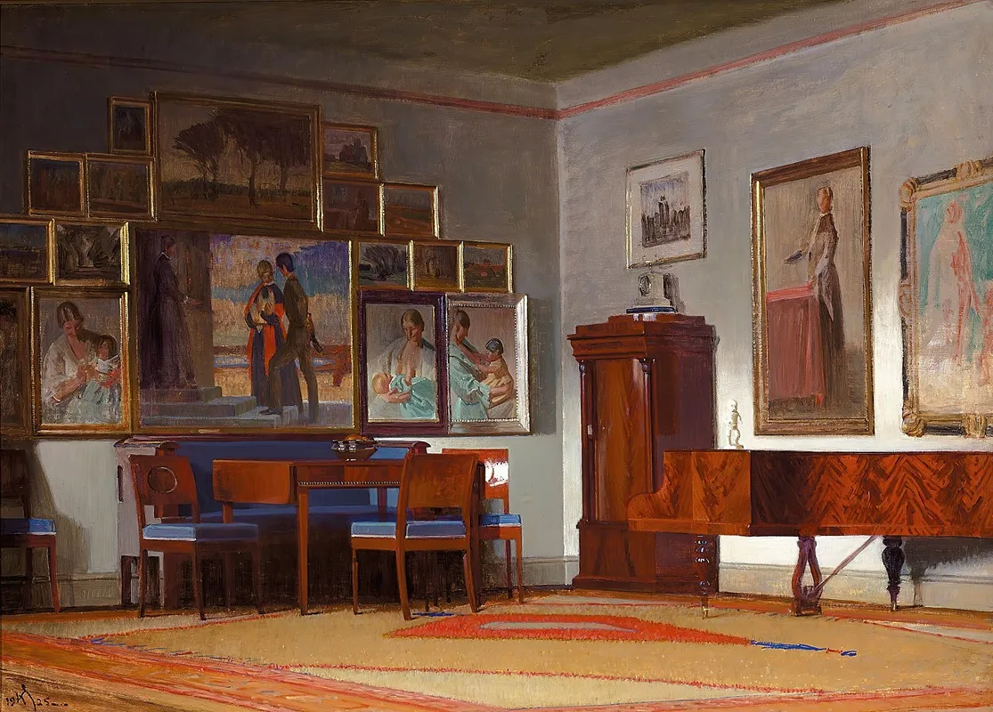Fra Kunstnerens Hjem Wall Art by Knud Sinding - High-Resolution Digital Print