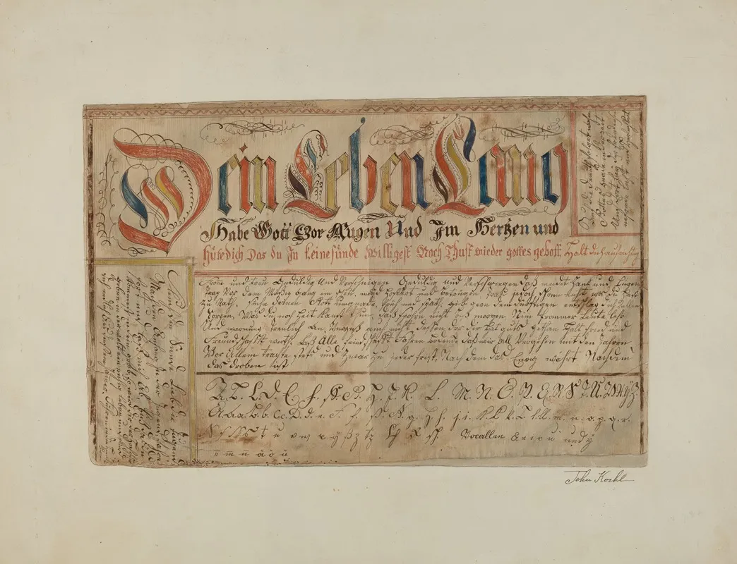 Fractur Illuminated Writing
