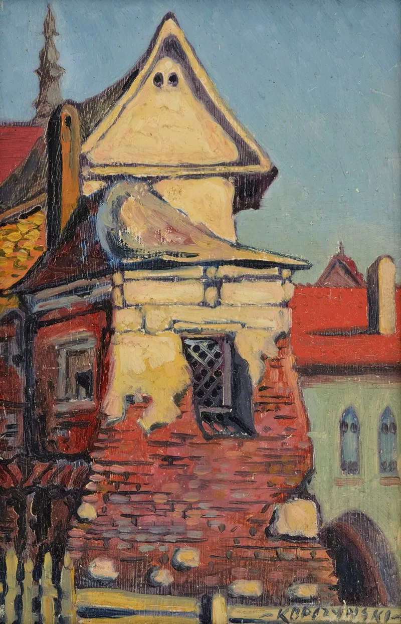 Fragment Of A Church Wall Art by Bronisław Kopczyński - High-Resolution Digital Print