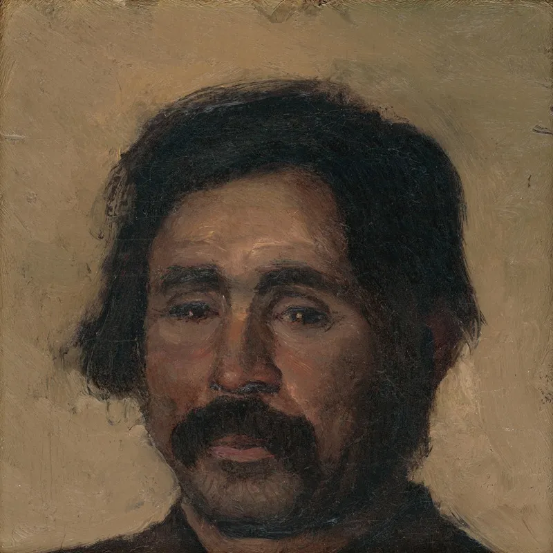 Fragment Of A Head Study Of A Gypsy