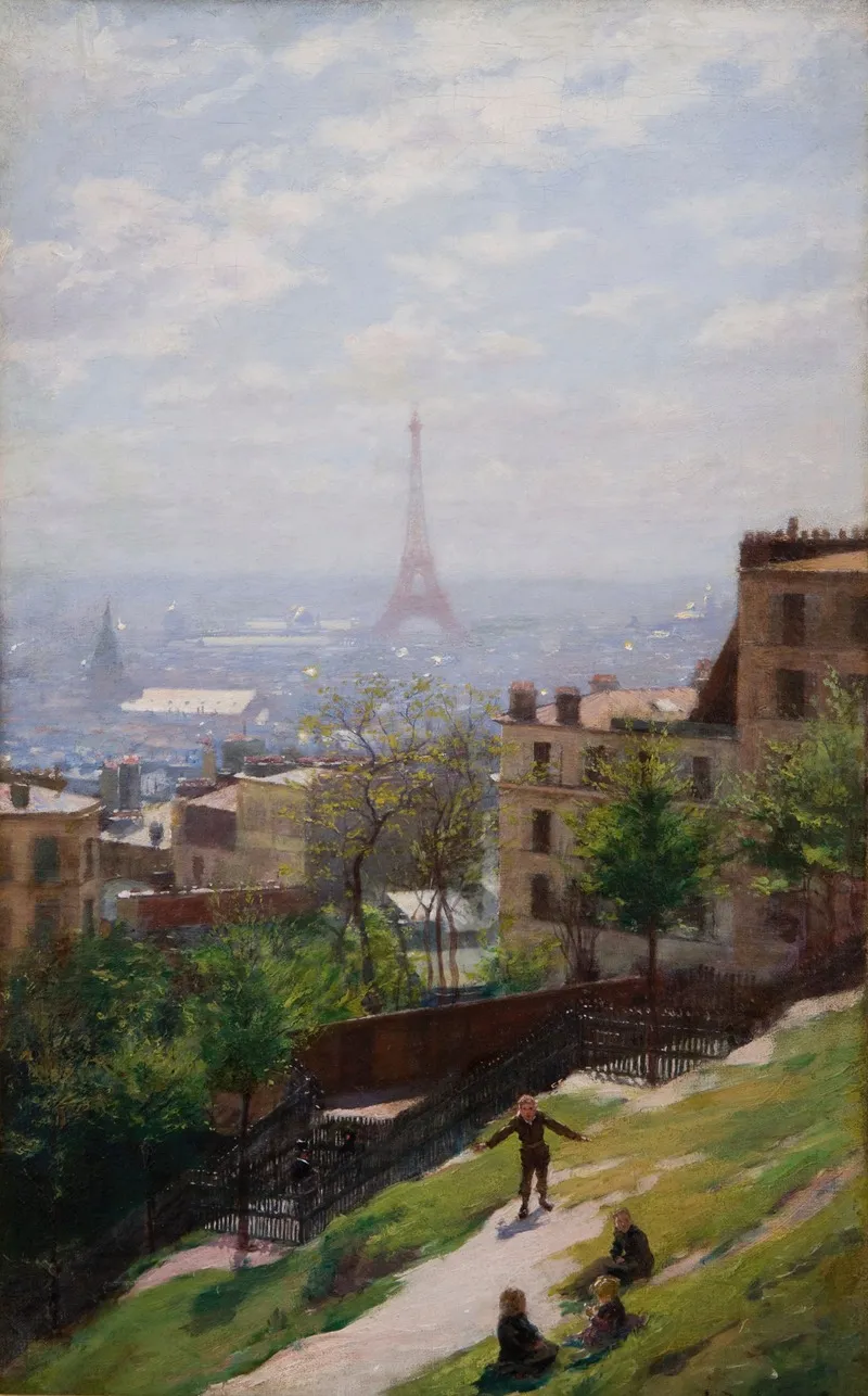 Fragment Of The Panorama Of Paris Wall Art by Ludwik de Laveaux - High-Resolution Digital Print