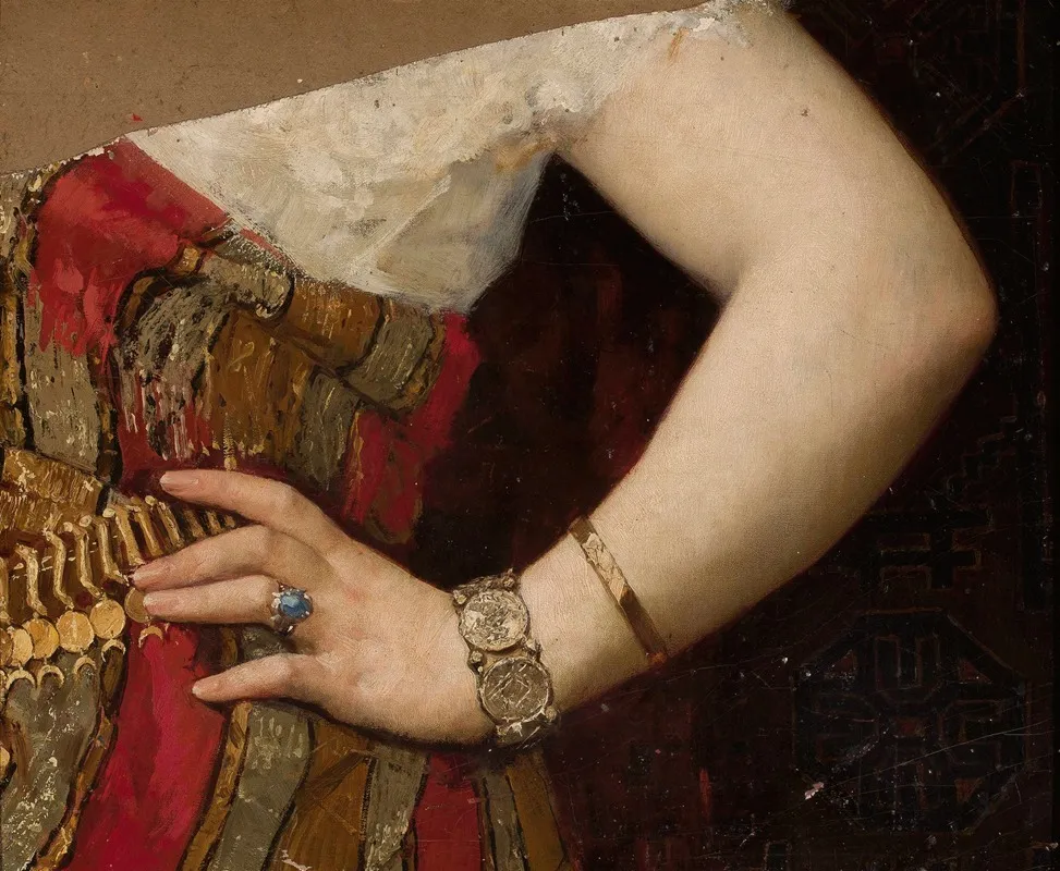 Fragment Of The Portrait Of Matylda Godebska Hand