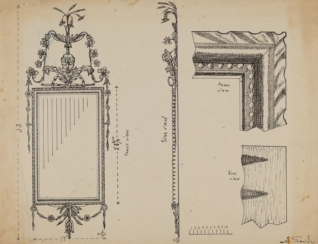 Frame For A Mirror