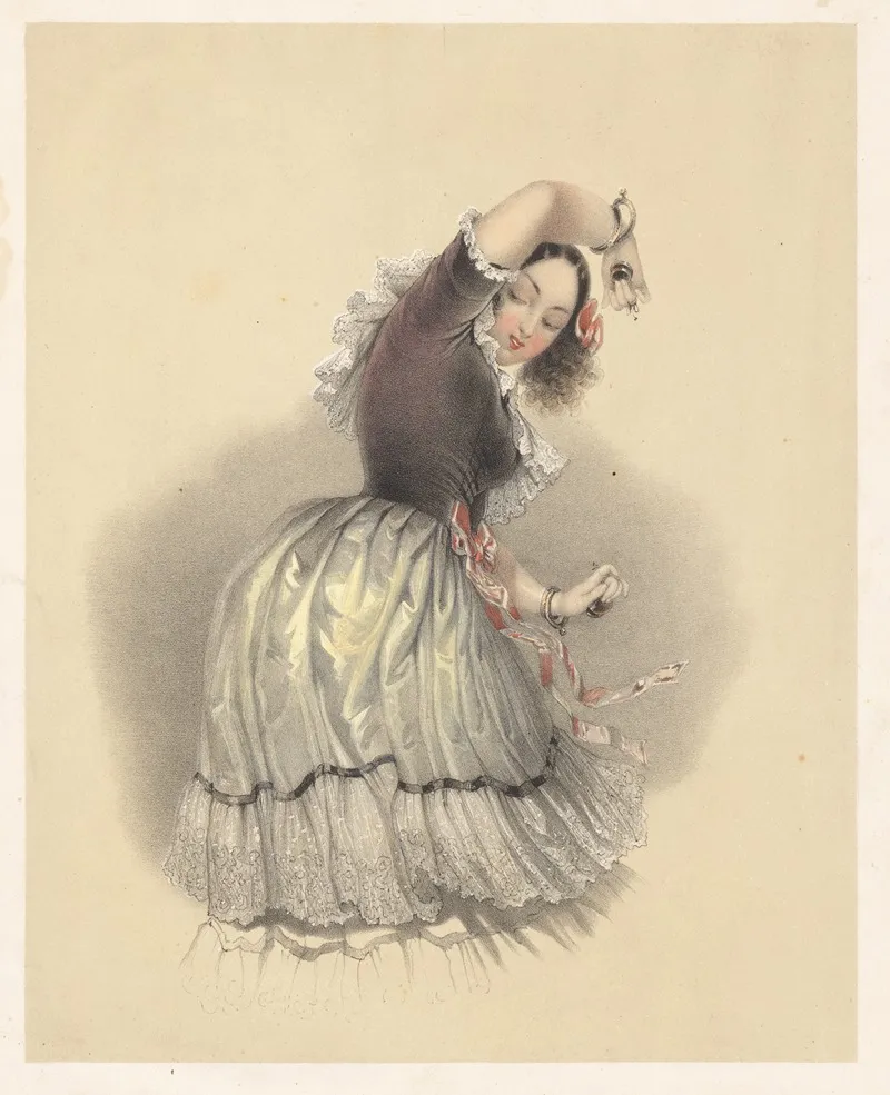 Francaise Wall Art by Eugène Charles François Guérard - High-Resolution Digital Print