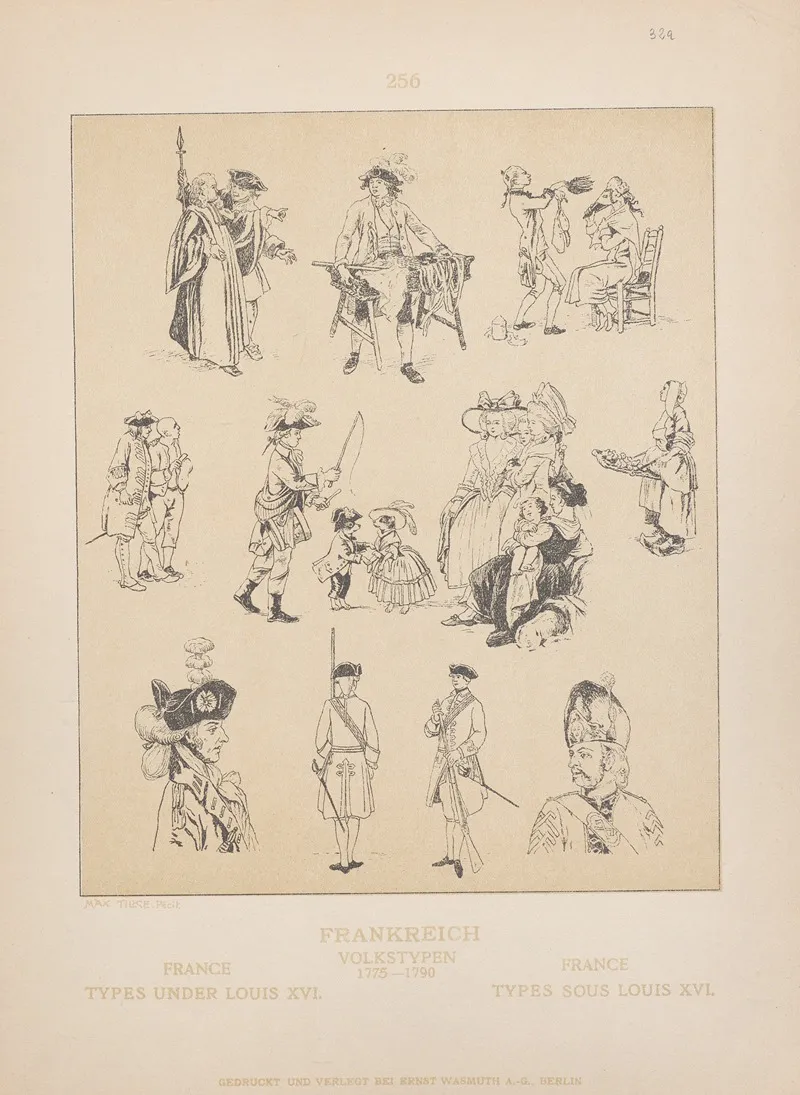 France Types Under Louis Xvi Wall Art by Adolf Rosenberg - High-Resolution Digital Print