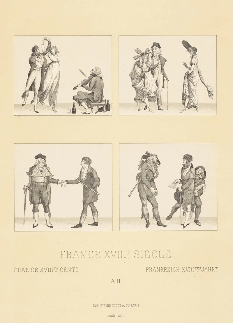 France Xviiie Siecle Wall Art by Firmin-Didot - High-Resolution Digital Print