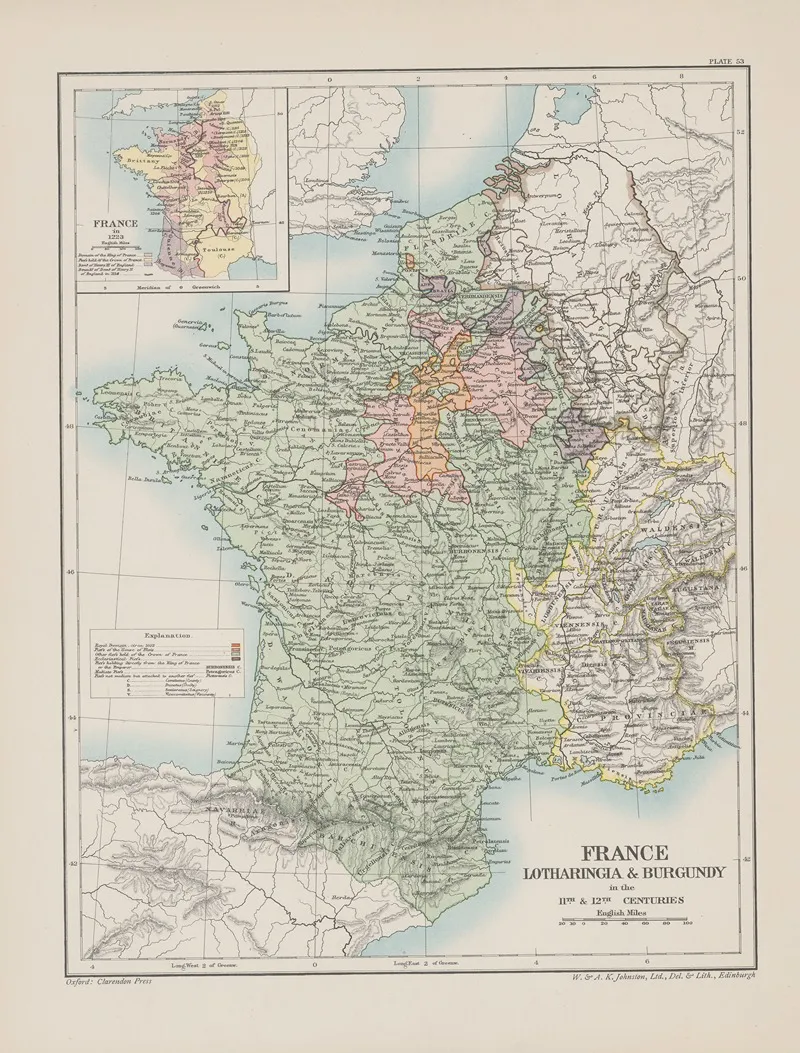 France%e2%80%8e %e2%80%8elotharingia%e2%80%8e %e2%80%8eand%e2%80%8e %e2%80%8eburgundy%e2%80%8e %e2%80%8ein%e2%80%8e %e2%80%8ethe%e2%80%8e %e2%80%8eeleventh%e2%80%8e %e2%80%8eand%e2%80%8e %e2%80%8etw Wall Art by Reginald Lane Poole - High-Resolution Digital Print