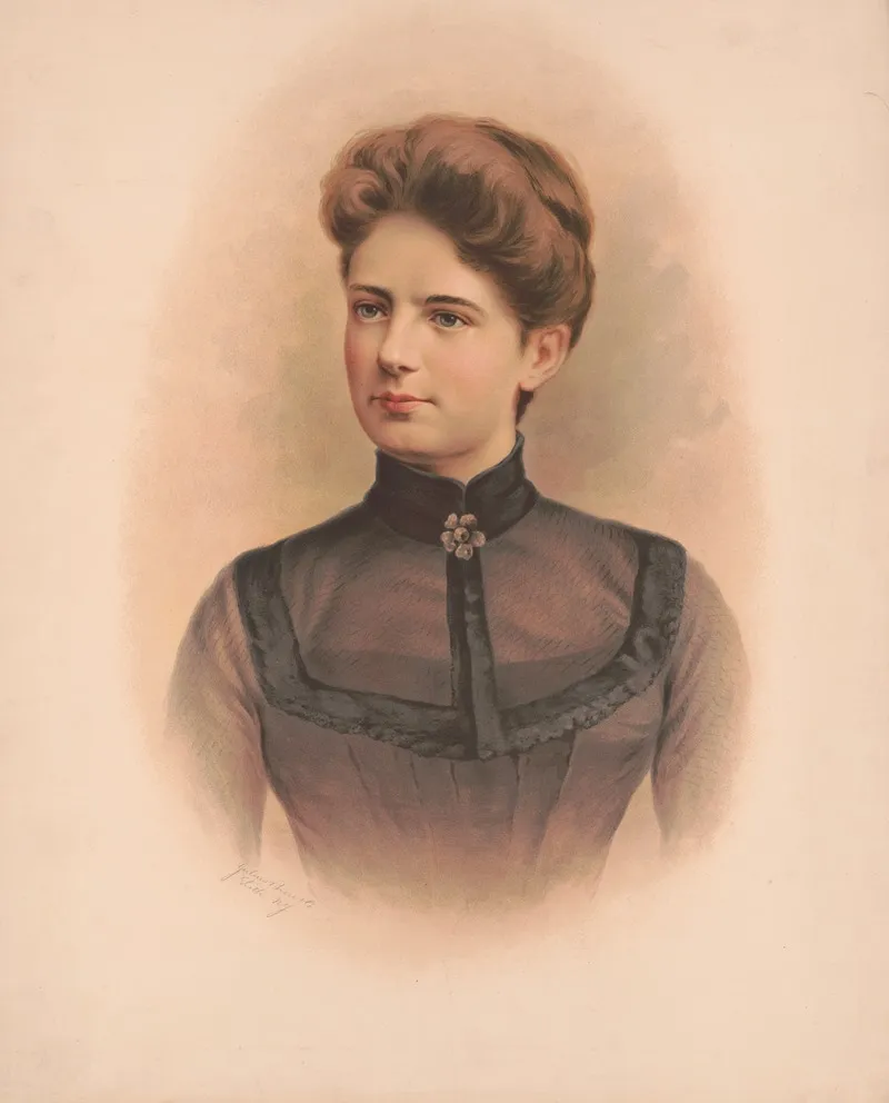 Frances Folsom Mrs Grover Cleveland Wall Art by Julius Bien &amp; Company - High-Resolution Digital Print