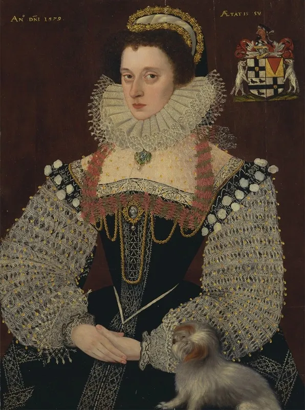 Frances Lady Brydges Wall Art by George Gower - High-Resolution Digital Print