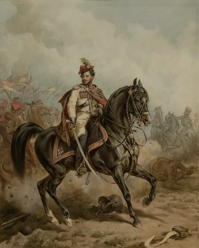 Franciszek Wodzicki At The Head Of The Krakusi Cavalry