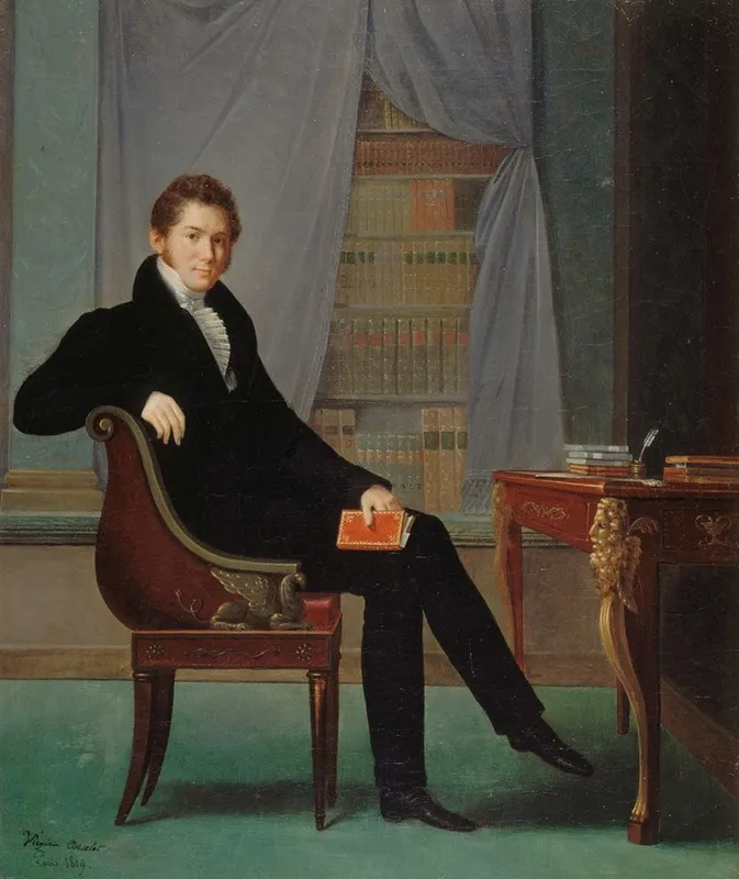 Francois Ancelot 1794 1854 Auteur Dramatique Wall Art by Virginie Ancelot - High-Resolution Digital Print