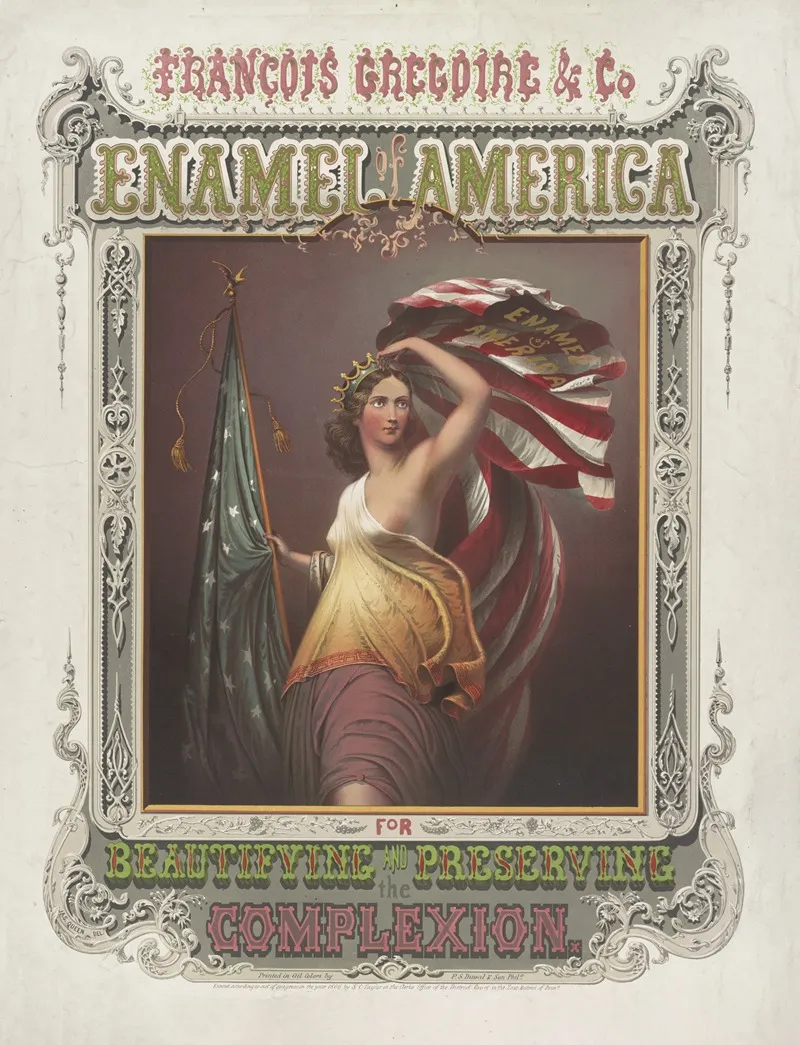 Francois Gregoire Co Enamel Of America For Beautifying And Preserving The Complexion Wall Art by Peter S. Duval - High-Resolution Digital Print