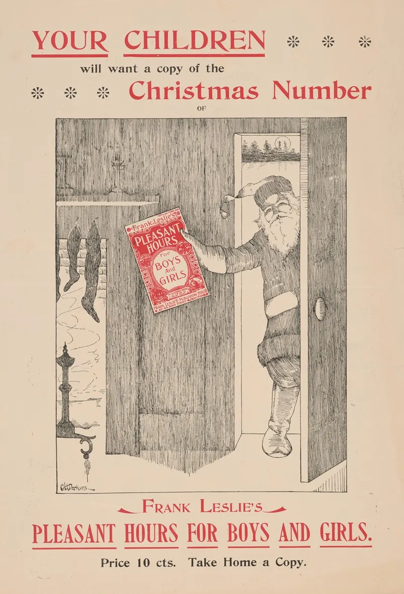 Frank Leslies Pleasant Hours For Boys And Girls Wall Art by C.H. Perkins - High-Resolution Digital Print