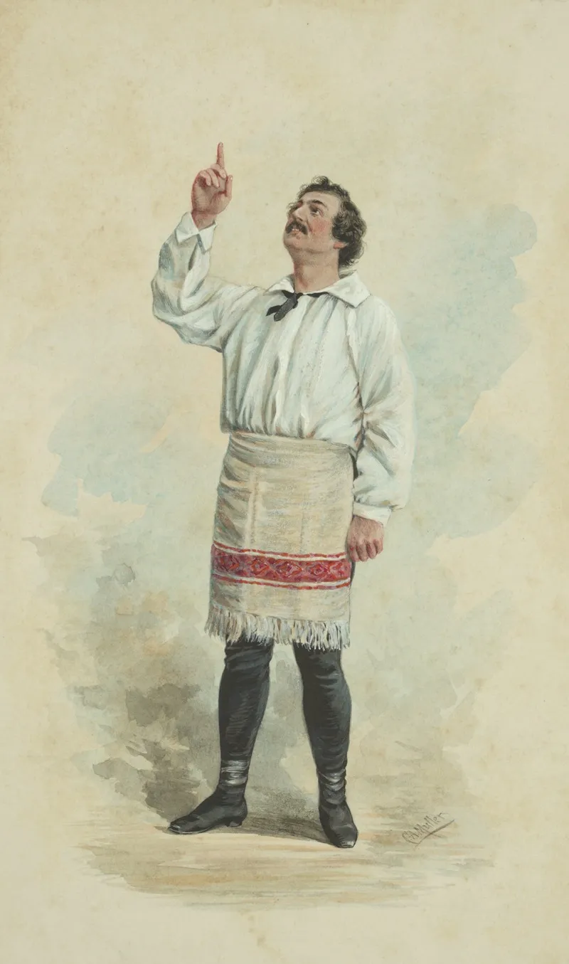 Frank S Chanfrau As Jerry Clip In The Play The Widows Victim Wall Art by Conrad A. Müller - High-Resolution Digital Print