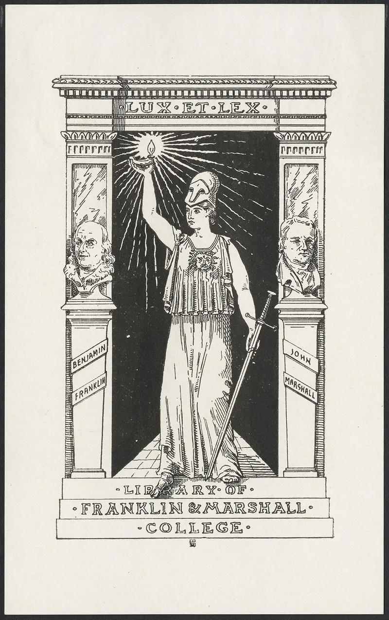 Franklin And Marshall College Library Wall Art by Lalla M. B. Kieffer - High-Resolution Digital Print