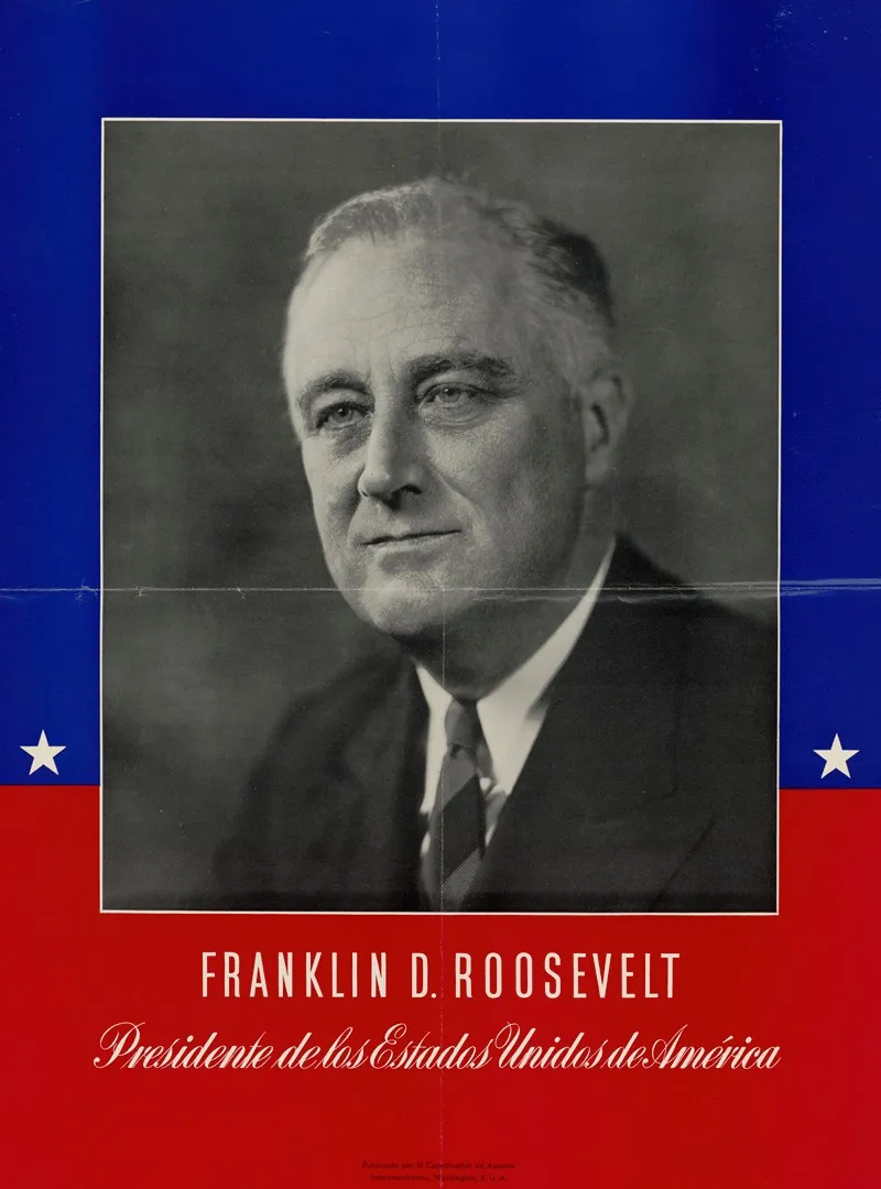 Franklin D Roosevelt Presidente De Los Estados Unidos De America