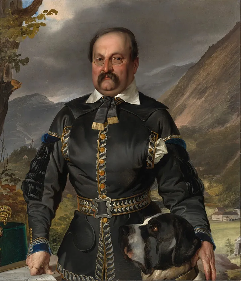 Franz Anton Ritter Von Jakomini In Bergmannsuniform Wall Art by Ernst Christian Moser - High-Resolution Digital Print