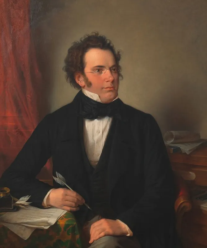 Franz Schubert Komponist Wall Art by Wilhelm August Rieder - High-Resolution Digital Print