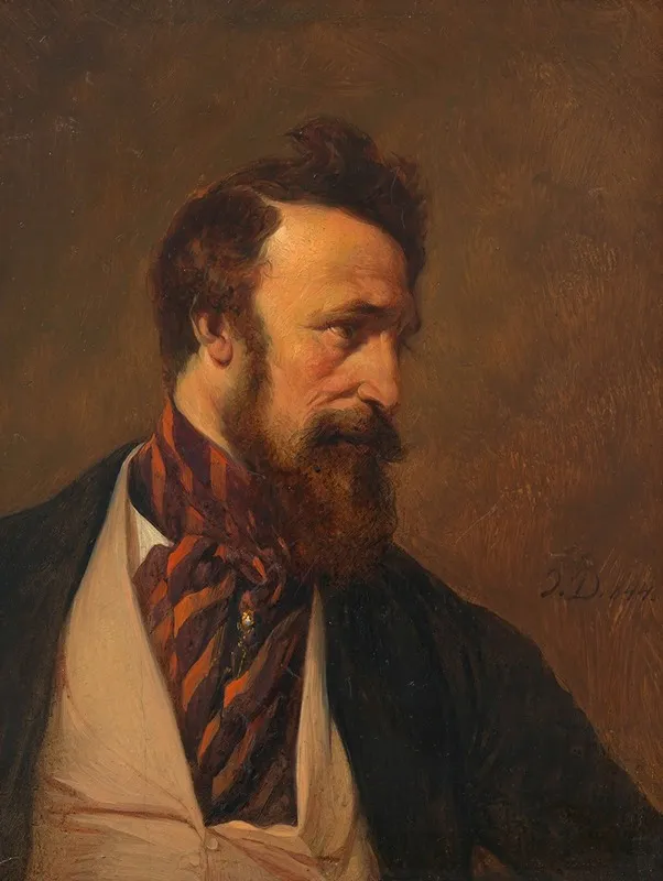 Franz Von Schober Dichter Librettist Und Schauspieler Wall Art by Josef Danhauser - High-Resolution Digital Print