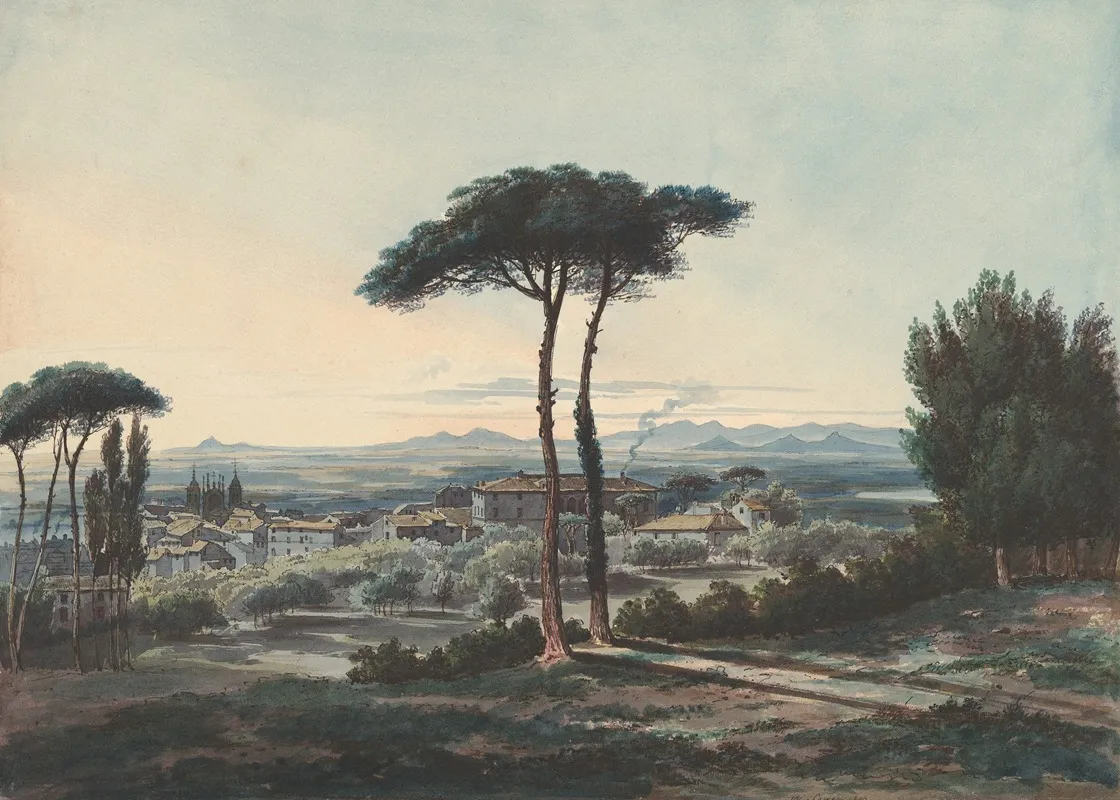 Frascati Near Rome Wall Art by William Cowen - High-Resolution Digital Print