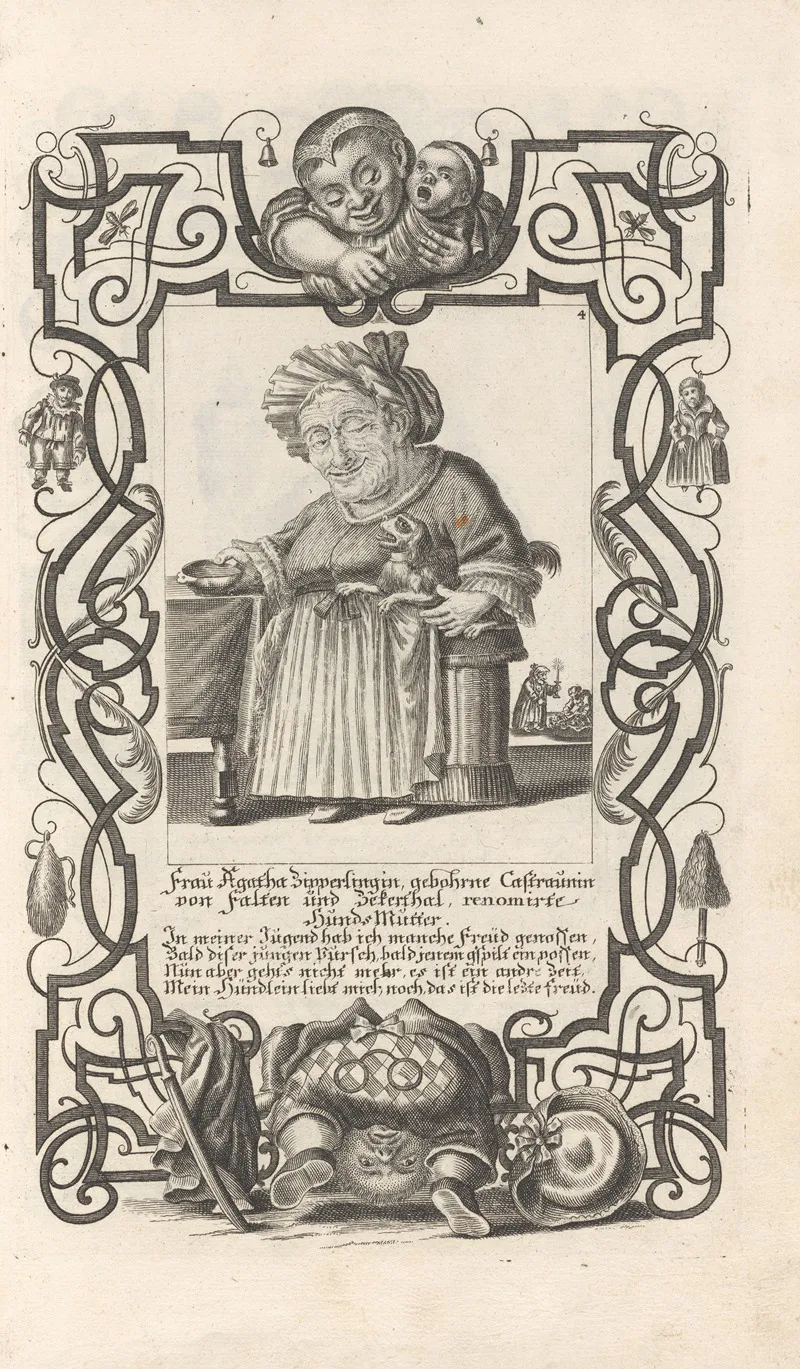Frau Agatha Zipperlingin Pl 4 Wall Art by Elias Baeck - High-Resolution Digital Print