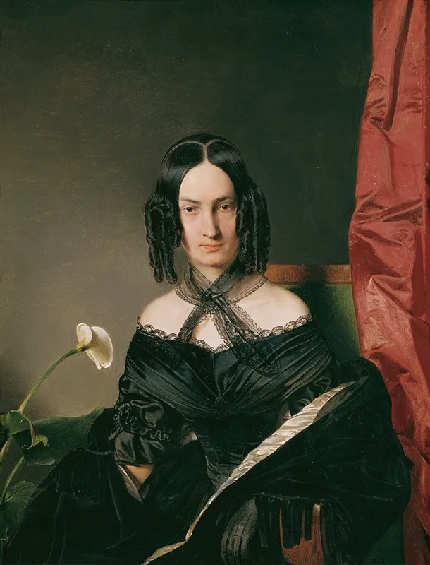 Frau Nadassy Wall Art by Franz Eybl - High-Resolution Digital Print