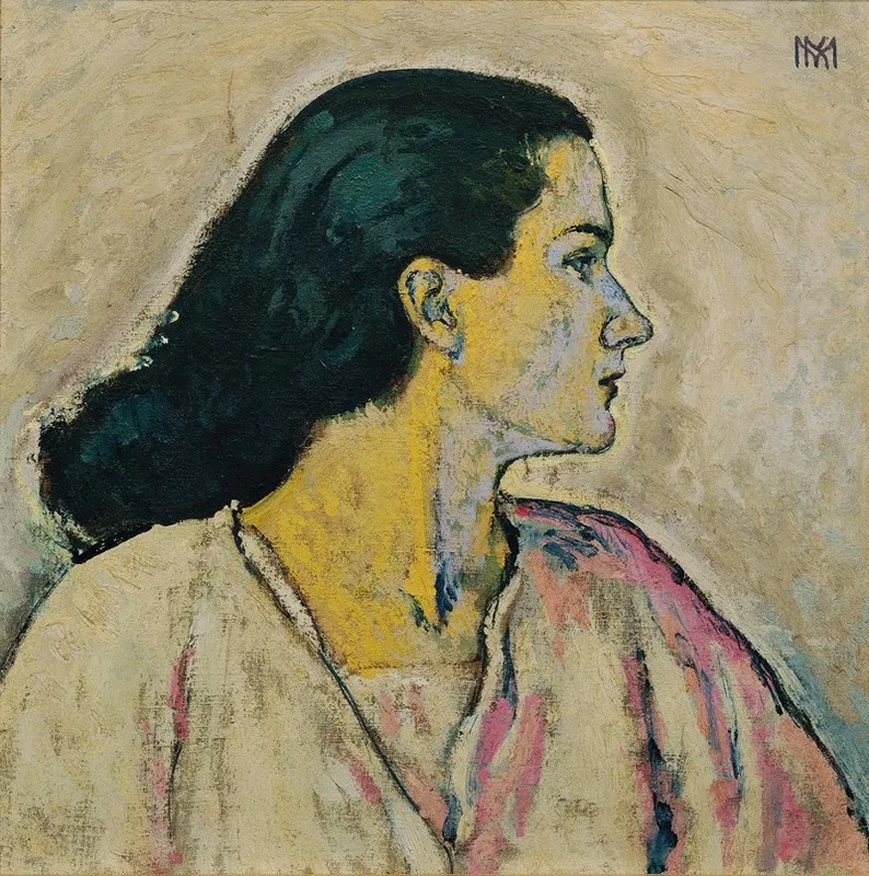 Frauenbildnis Im Profil Wall Art by Koloman Moser - High-Resolution Digital Print