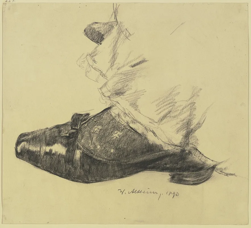 Frauenschuh Und Der Untere Saum Des Rockes Wall Art by Wilhelm Altheim - High-Resolution Digital Print