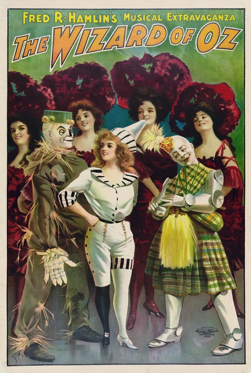 Fred R Hamlins Musical Extravaganza The Wizard Of Oz Wall Art by U.S. Lithograph Co. - High-Resolution Digital Print