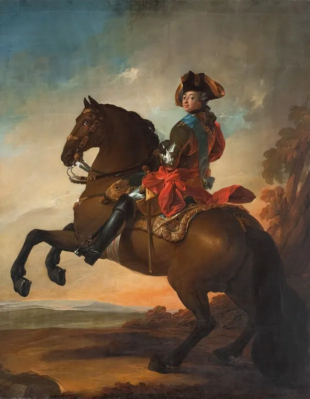 Frederik V On Horseback Wall Art by Carl Gustaf Pilo - High-Resolution Digital Print